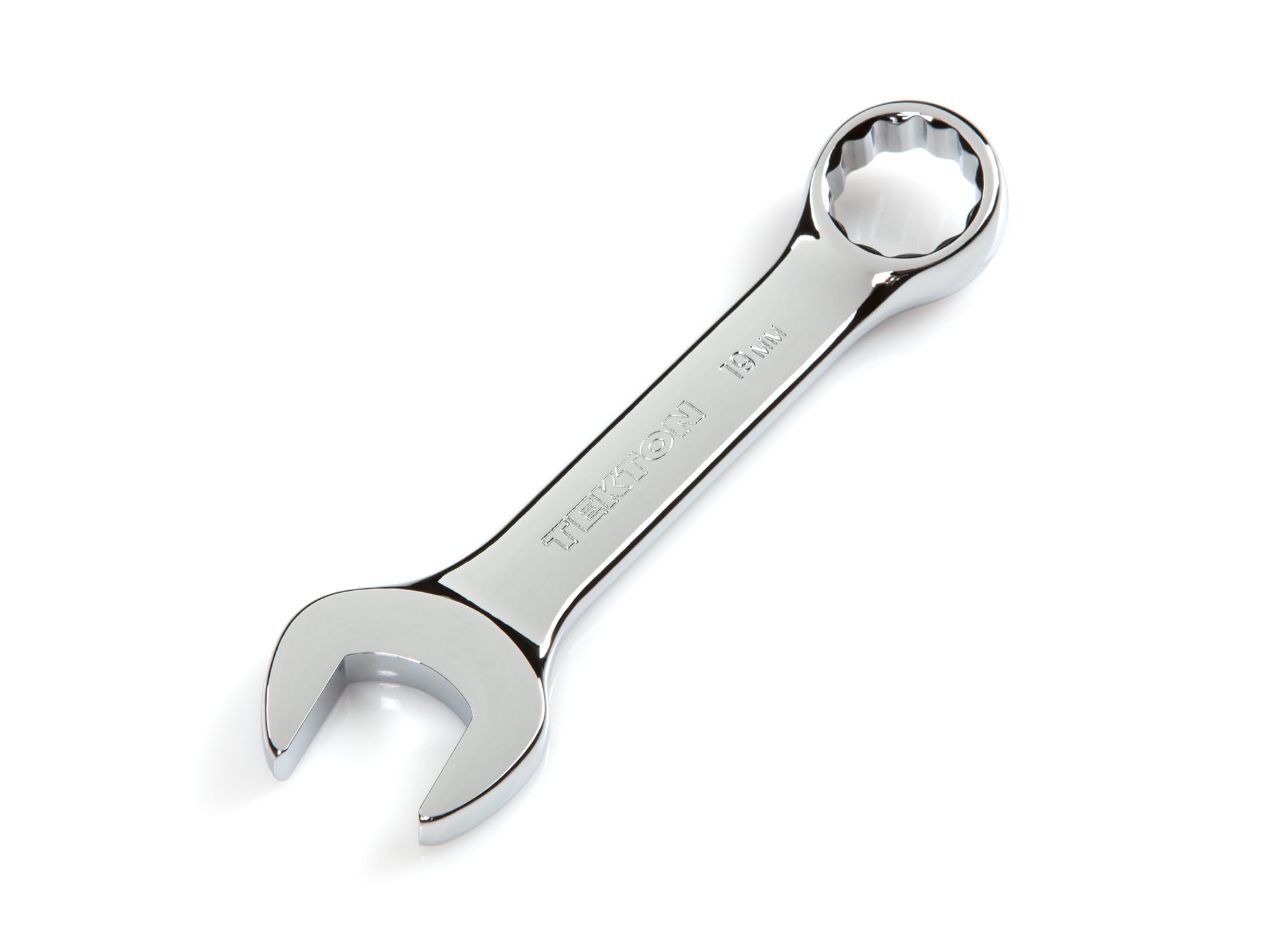 TEKTON 18075 Stubby Combination Wrench, 19 mm