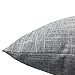 YOUR SMILE Pure Grey Square Decorative Throw Pillow Case Cushion Covers Shell Cotton Linen Blend 18 X 18 Inches