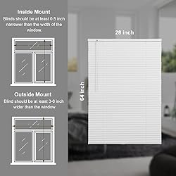 SEEYE Cordless Mini Blinds Aluminum Venetian Blind