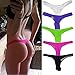 Sexy Swimwear Women's Brazilian Cheeky Bikini Itsy Bottom Thong Swimsuit, Black, S