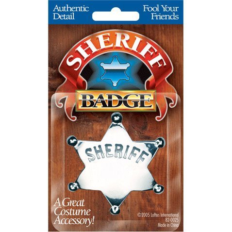 Silver Sheriff Badge