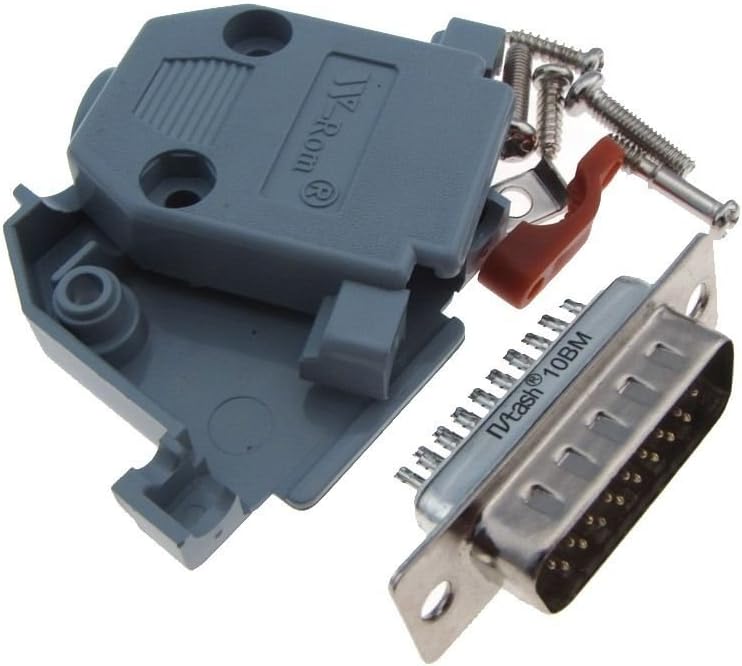DB26 Male D-Sub connector w/ Two Piece Backshells Hoods