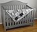 Dear Baby Gear Bears Deluxe Baby Blanket - Reversible, Milestone & Newborn Gifts for Girls and Boys - Plaid,Bears, Moose, Mountains, Woodgrain Faux Quilt - Black Woodgrain- 40