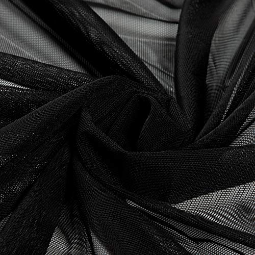 Ben Textiles Power Mesh Black Fabric by The Yard - Thumbnail 2