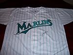 Josh Johnson Autographed Jersey - W coa - Autographed MLB Jerseys