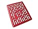Rubbermaid Antimicrobial Sink Mat, Small, Red Lines