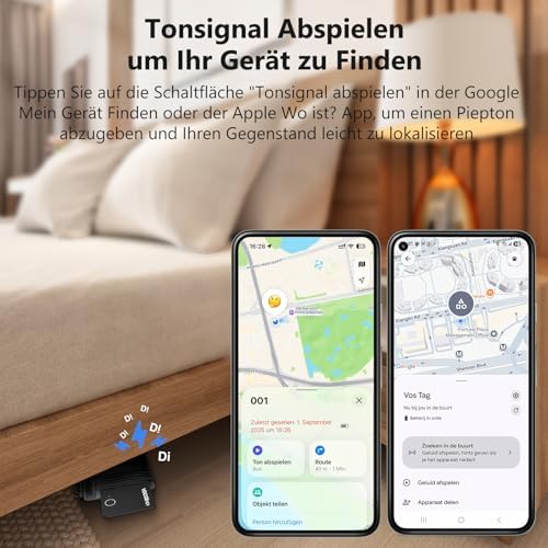 Air Tag Alternative Karte Kompatibel mit Apple Wo Ist & Android Google Mein Gerät Finden APP, Bluetooth Wiederaufladbar Wallet Tracker Card Ultra Slim für Geldbeutel/Gepäck/Taschen/Koffer
