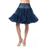 Malco Modes Luxury Vintage Knee-Length Crinoline Jennifer Petticoat Skirt Pettiskirt, Adult Tutu for Rockabilly 50s, Natural Beige, Large…