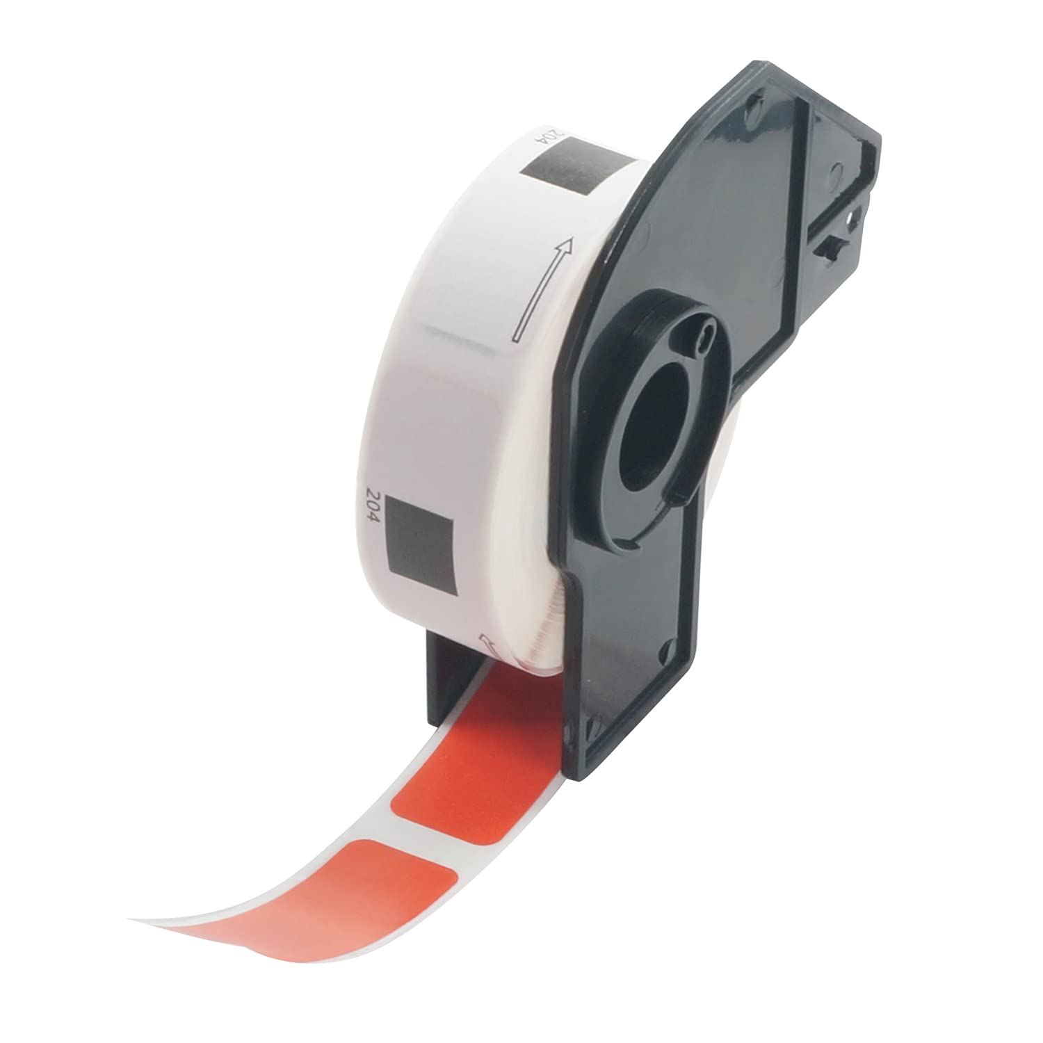BETCKEY - 400 Red Labels Replacement for Brother DK-11204, 17mm x 54mm Multi Purpose Labels Compatible with Brother QL Label Printers