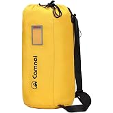CAMNAL Large Capacity Arborist Throw Bag, Waterproof Folding Shoulder Backpack with Tightness and Carry Straps, Rock Climbing Gear Bag (490ft)