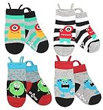 Ez Sox Kids Animal Socks, Seamless toe, Non-skid grippers