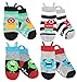 Ez Sox Kids Animal Socks, Seamless toe, Non-skid grippers