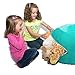 Stuffed Animal Bean Bag Storage - “Soft ’n Snuggly” Comfy Plush Fabric Kids Prefer Over Canvas - Replace Your Mesh Toy Hammock or Net - Store Blankets & Pillows Too