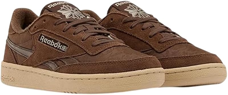 Baskets Club C Revenge Vintage II pour Femme, Marron Simple, Beige Simple, 39 EU
