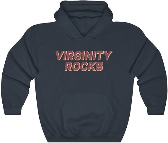 Maroon Virginity Rocks Hoodie Clearance 