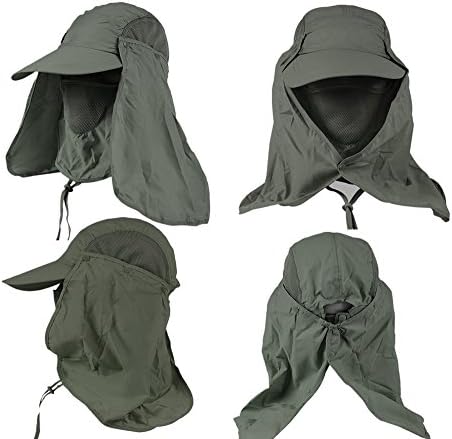 Anti-UV Sunscreen Outdoor Sunscreen Hat (Green)