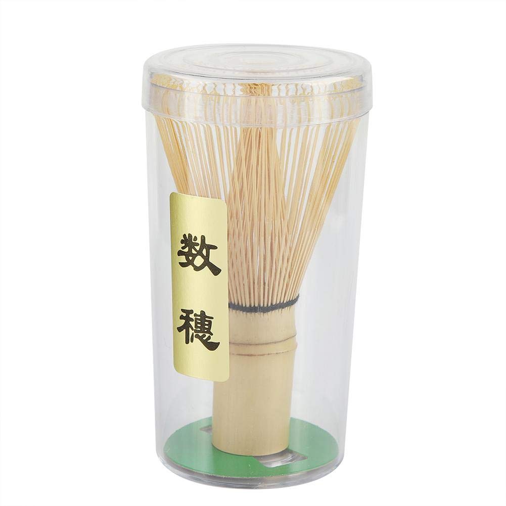 Nikou Matcha Whisk, Tea Whisk Natural Bamboo Tea Whisk Chasen Preparing Matcha Powder Brush Tool Japanese Tea Ceremony Accessory (72 Prongs)