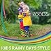 ZOOGS Children's Rubber Rain Boots, Little Kids & Toddler, Boys & Girls Patterns, Green (Lady Bug)