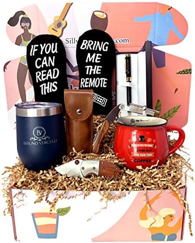 "The Man Box" - Gift Box Basket Set for Guys - Fun Gifts for Men by Silly Obsessions