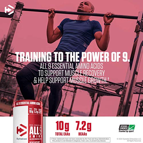 Dymatize All9 Amino 7.2g of BCAAs 10g of Full Spectrum Essential Amino