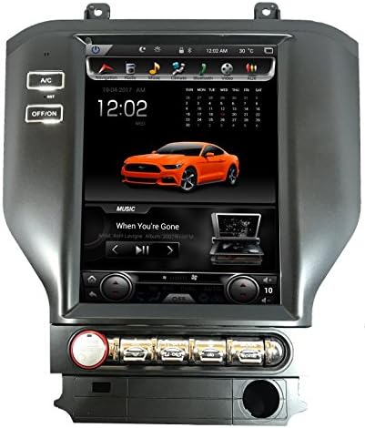 Ford 2015-2018 Mustang GPS Navigation System Radio 10.4 Inch Touch Screen in Dash Android WiFi Bluetooth Tesla Style Vertical Car Stereo Head Unit,Rear Camera Input,2GB RAM 32GB ROM USB Multimedia