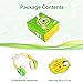 VCOM Kids Headphones with Microphone, Over Ear Wired Children Headset Stereo Earphone Monster Design with Volume Limiting Feature Compatible for iPad Smartphones Kindle Fire Tablets PC Laptops(Yellow)