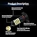AUXITO 5202 Fog Light Bulbs 5201 PS19W LED Bulbs with Projector Lens for Fog Lights or DRL, 6000K Xenon White