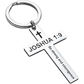 BAORIVER Easter Basket Stuffer Gift Cross Keychains Christian Jewelry - Holy Bible Keychain Inspirational Bible Verse Jewelry