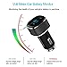 Fast Car Charger, Palumma 24W/4.8A Smart IC Dual USB Port Charge Adapter with LCD Digital Display Voltage and Current Detection, Rapid Charger for iPhone X 8 7 6S Plus, Galaxy S9 S8 S7 S6, LG (Black)
