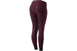 Equinavia Astrid Womens Silicone Full Seat Breeches | Mid Rise Riding Pants with Phone Pockets