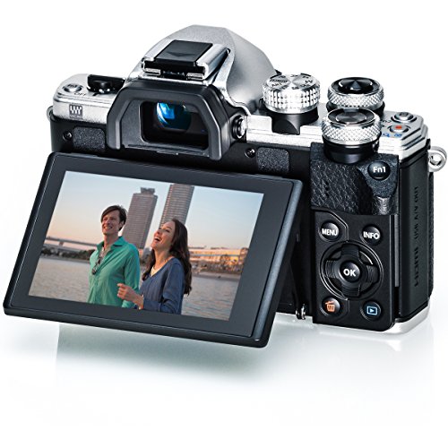 Olympus-OM-D-E-M10-Mark-II-Mirrorless-Digital-Camera-with-14-42mm-EZ-Lens-Silver-64GB-Memory-Microphone-Deluxe-Accessory-Bundle