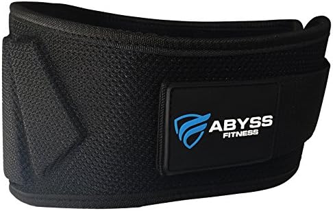 ABYSS FITNESS Weightlifting Belt, Olympic Lifting, Crossfit, for Men and Women, 6 Inch, Back Support for Lifting (Medium)