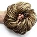 SHEDOWIG Clip in bangs Hair Piece Scrunchies Hair Bun Extensions for Women Synthetic Updo Chignon Hairpiece