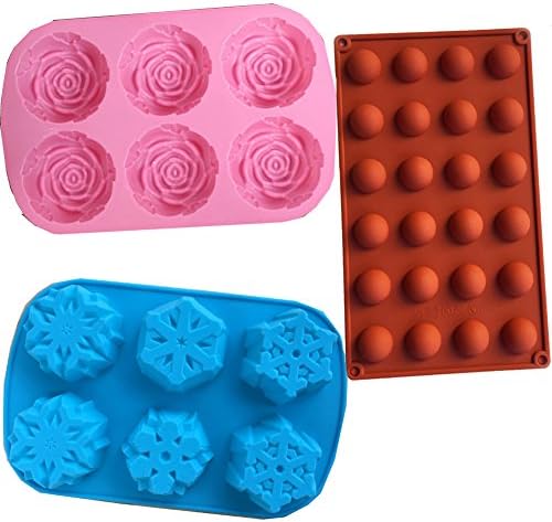 3pcs Silicone Cake Bread Chocolate Jelly Candy Baking Mould Craft Mold