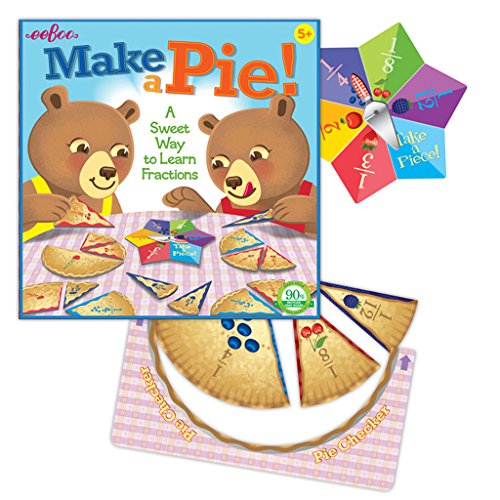 eeBoo Make a Pie Spinner Game, Learn Fractions