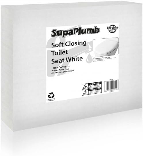 SP Pure Soft Close Toilet Seat Acrylic Plain 360mm Wide 430mm Deep