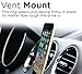 Aduro Phone Ring Holder [3-in-1] - Phone Ring, Phone Stand, Phone Car Vent Mount, Finger Grip Phone Holder for All iPhone, Samsung Galaxy (Black)