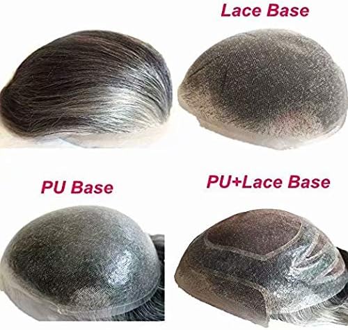 NLW Human Hair Men's Toupee with HD Soft fine Swiss lace Durable Real Hair System for Men 10x8 base size hair prosthesis mens patch units implant Straight hair pieces #1B40 - Image 4