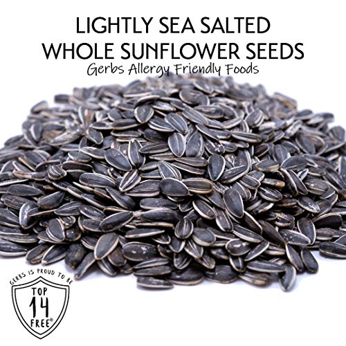 GERBS Lightly Sea Salted Roasted Whole Sunflower Seed In Shell 4 lbs