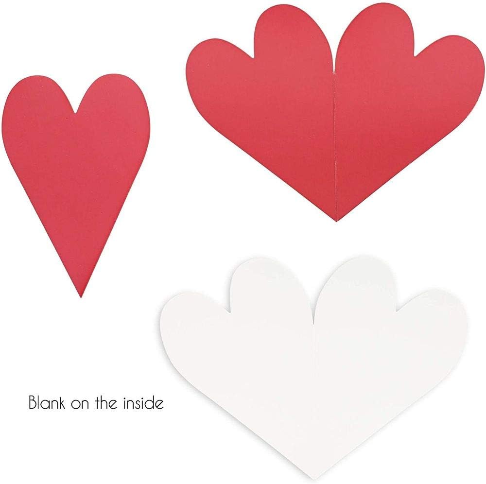 Amazon Paper Junkie ハート型切り抜きグリーティングカード 封筒付き 4 5 X 7インチ 36枚パック 挨拶状封筒 文房具 オフィス用品