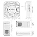 Tenswall Wireless Doorbell Kit Waterproof Door Chime - 1000 Feet Operating, 55 Chimes, 5 Level Volume, LED Indicator, 1 Push Button Transmitter & 1 Plug-In AC Receiver (No Batteries Required) – White