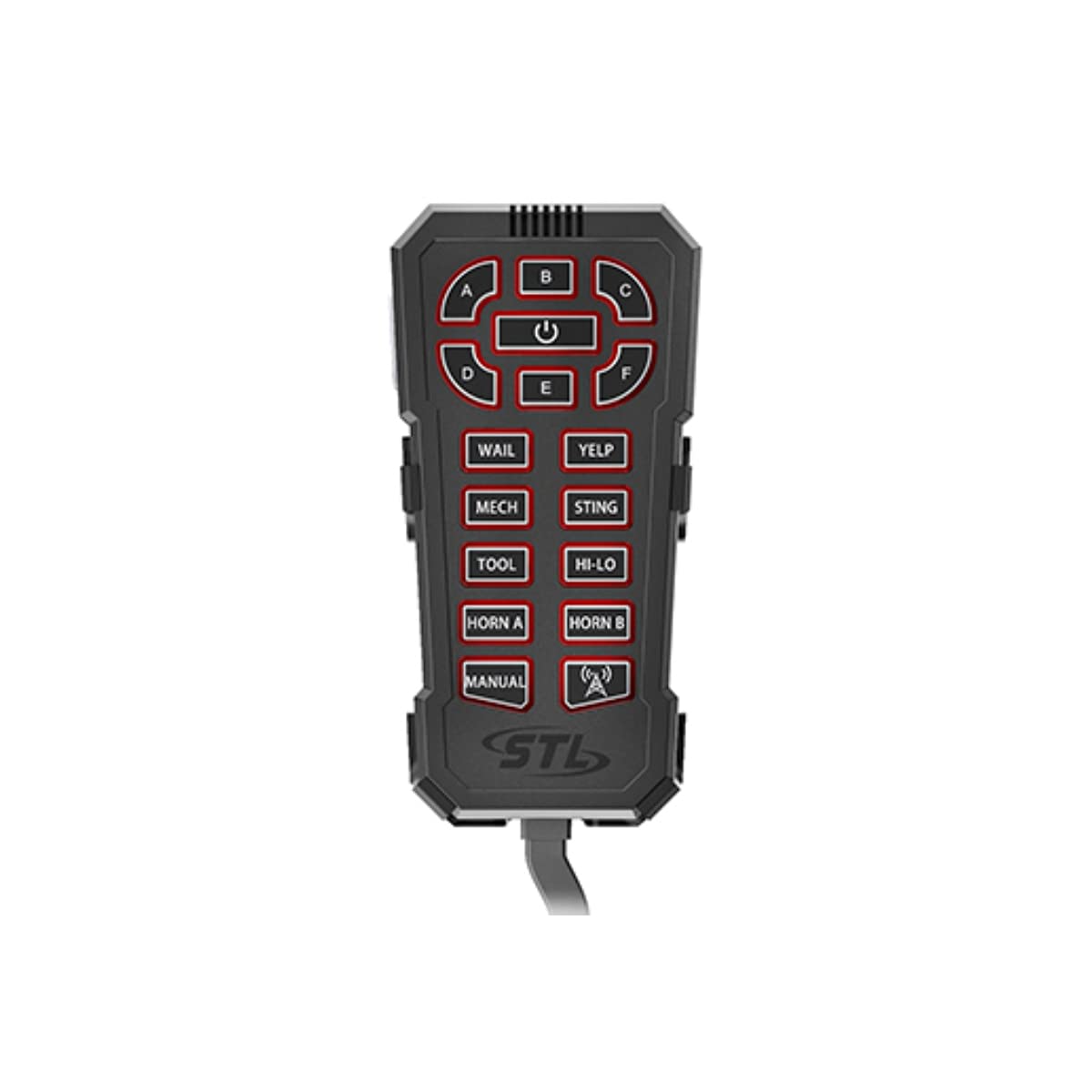 SpeedTech Lights Vireo 100-Watt Handheld Emergency Vehicle Siren System for Police, Fire Trucks, Ambulances with 6 Siren Tones Plus Horn, 6 Button Control Box and Handheld PA Microphone All in One