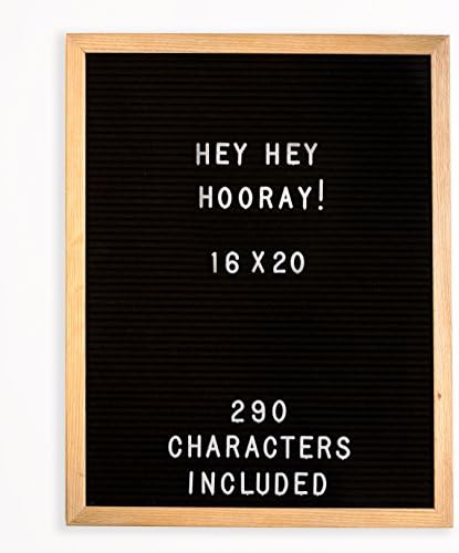 Hey Hey Hooray 16x20 Felt Letter Board with 290 Characters Included