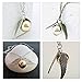 Megrez Golden Snitch Angel Wings Golden Bronze Pearl Necklace 2Pcs