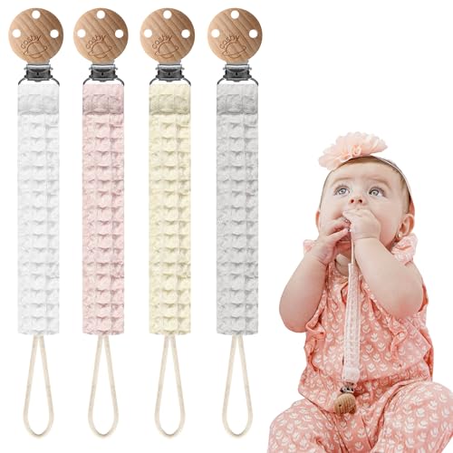 Cosby Pacifier Clip Nordic Design Neutral Colors for Girls and Boys 4