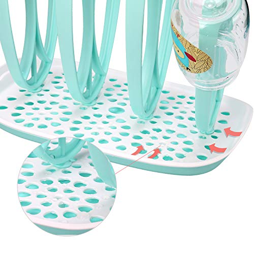 Bottle Drying Rack and Dish Dryer BFA Free, Baby Bottle Nipple Shelf Cup Holder and Feeding Bottles Drying Holder for Toddler Infants