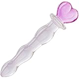 Crystal Glass Pleasure Wand Dildo Penis, Pink
