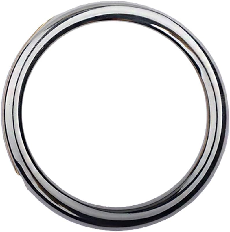 Haorzi Man's Metal Delay Lock Ring (Silver)