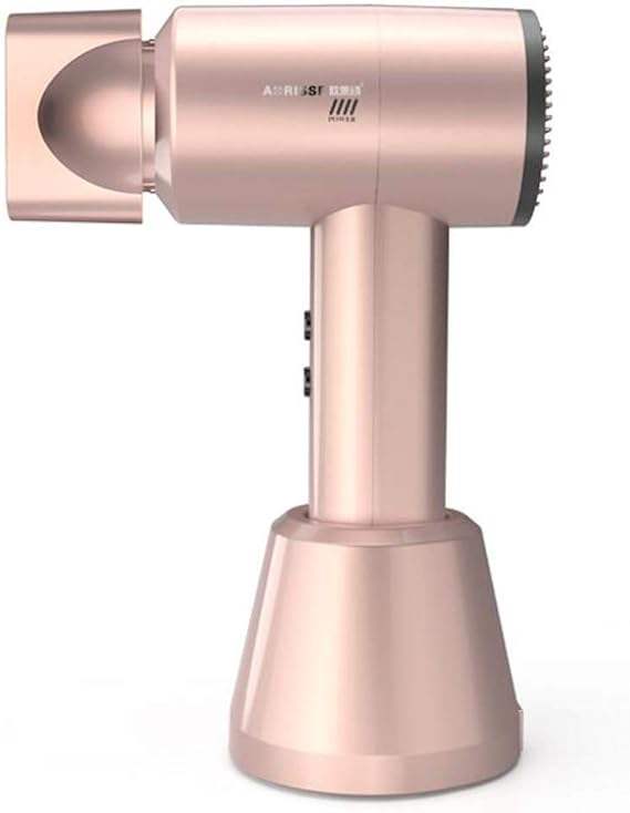 PLMOKN Cordless Portable Hair Dryer Wireless Compact Rechargeable Hair