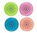 Juvale Mini Flying Discs, Glow in The Dark, Eyeball Design, 4 Colors (3.9 in, 12 Pack)